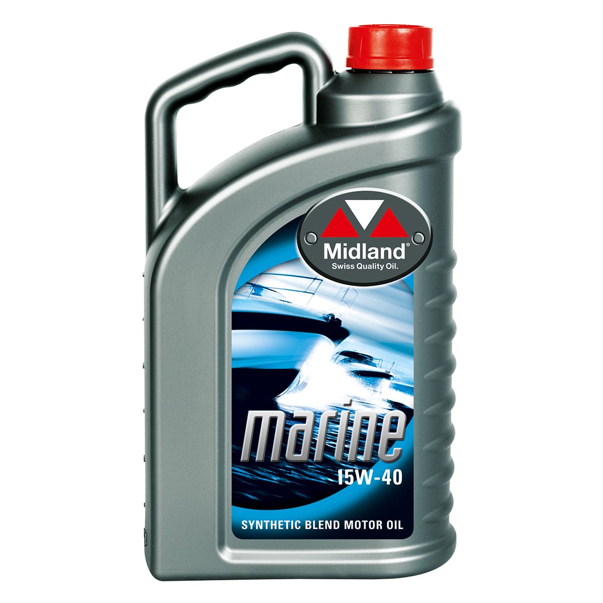 Delsyntetisk motorolja fr btmotorer 15W-40 4L Midland