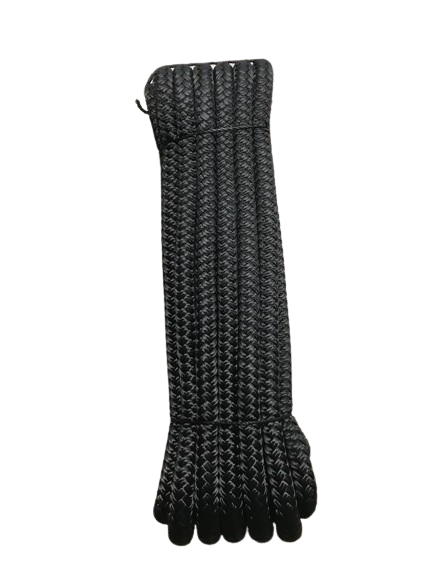 Frtjningslina fltad med gla 12mm 6m svart