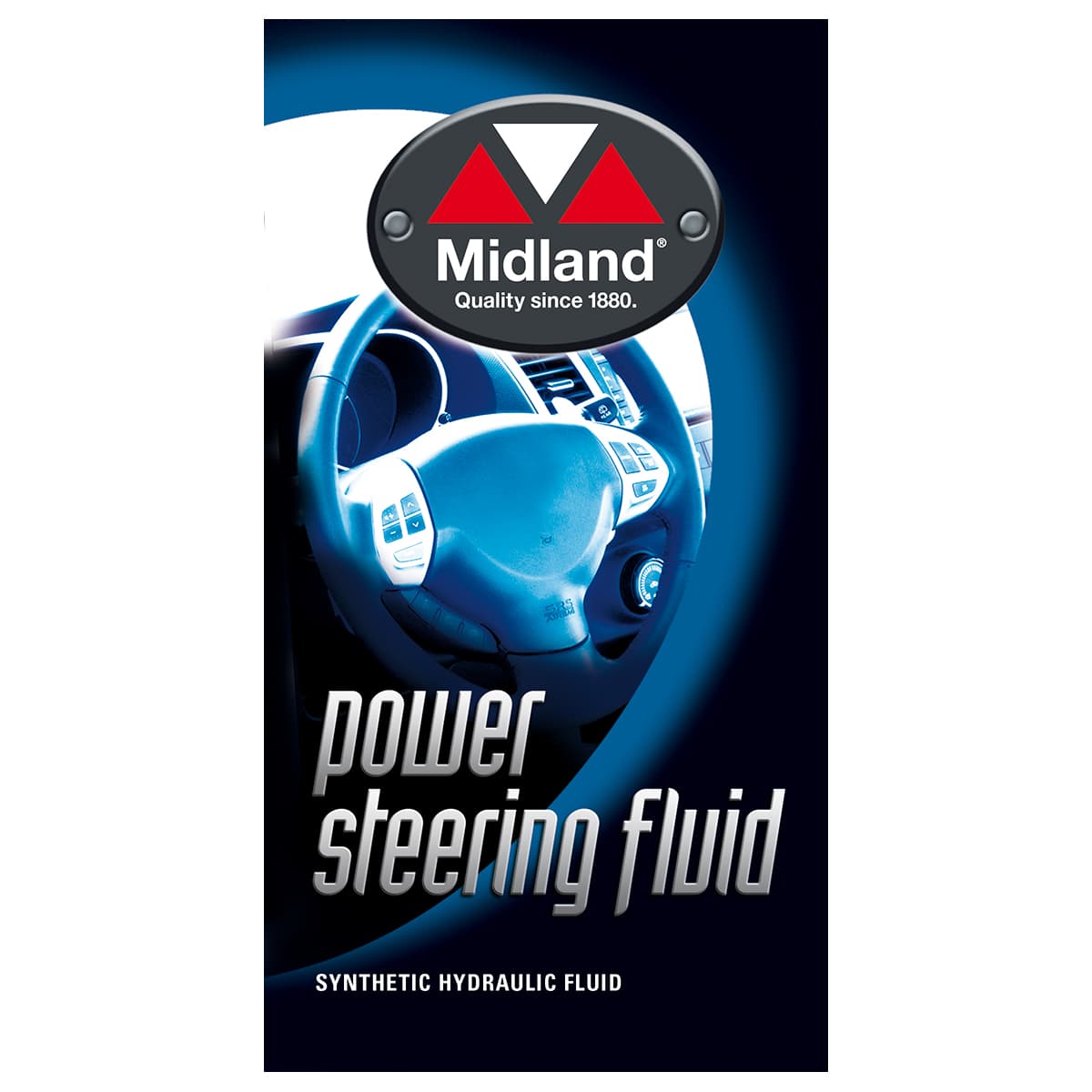Servostyrningsvtska flaska 1L Midland