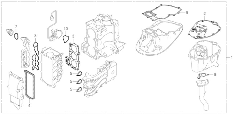 Honda Packningssats (BF/BFP60A,BF40E)