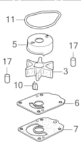 Honda Impellersats 06192-ZX2-C01