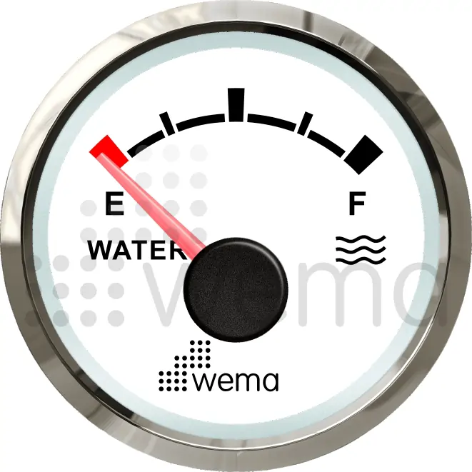 Wema Silverline Vattentankinstrument NMEA2000 (Vit)