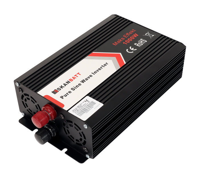12V 1000W Ren Sinus Vxelriktare (2000W) med Trdls Fjrrkontroll