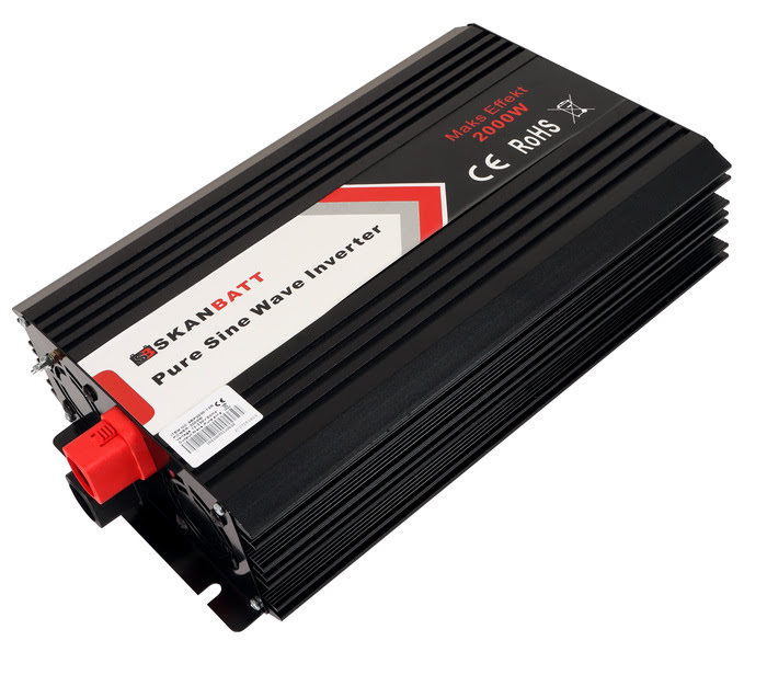 12V 2000W Ren Sinus Vxelriktare (4000W) med Trdls Fjrrkontroll