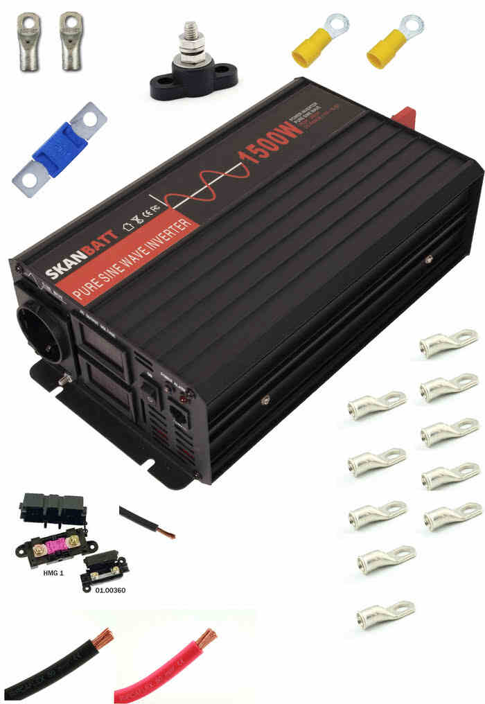 1500W Ren Sinus Vxelriktare  Monteringskit