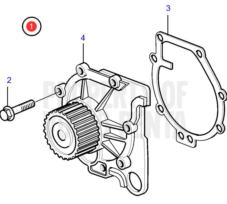 31293668 Volvo Penta vattenpumpsats