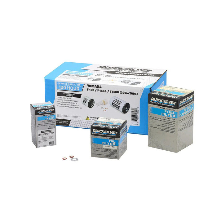 Quicksilver 8M0222281 � 100-timmars servicekit f�r Yamaha F150/F150A/F150B (2004�2005)