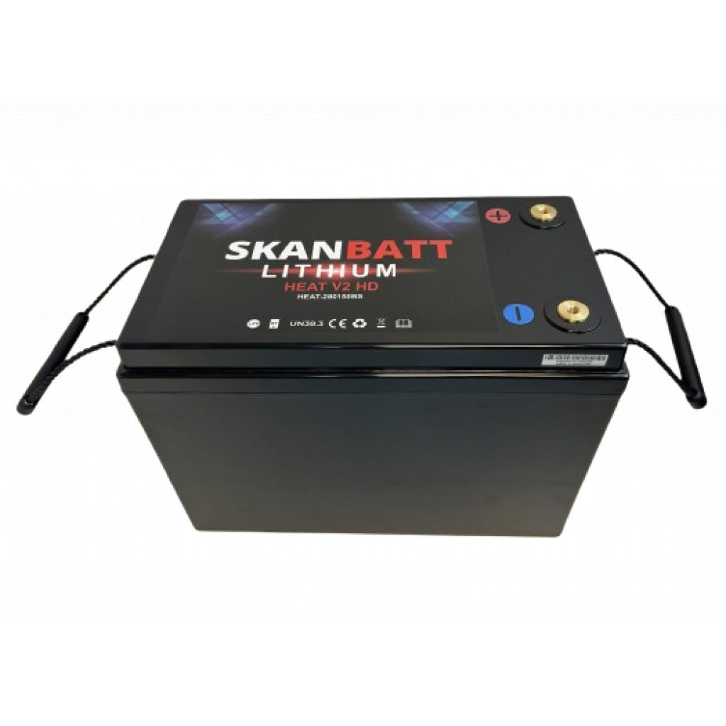 SKANBATT V2 Lithium HEAT 12V 280AH  Smart batteri med Bluetooth